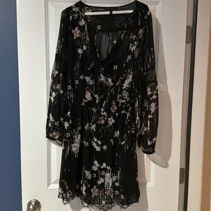 WHBM Lace Floral Dress